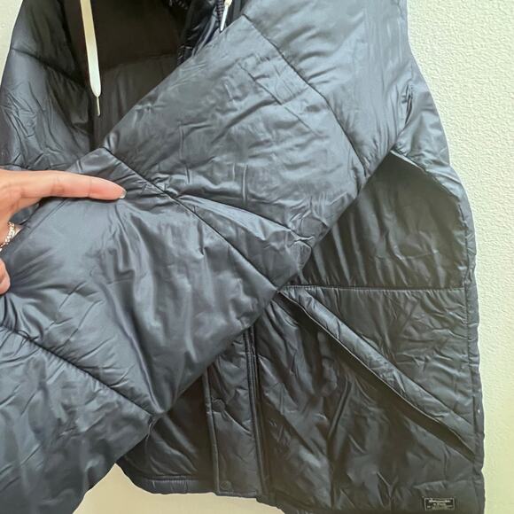 Abercrombie & Fitch Ultra Puffer Insulated Waterproof Hooded Men's M Navy Blue - Picture 4 of 12